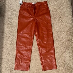 Wilfred Red Straight Leg Pants
